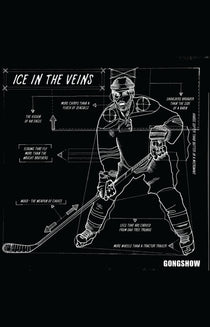 Hockey Player Blueprint - Poster